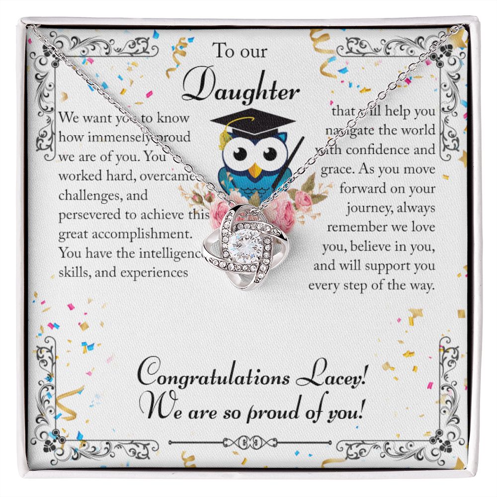 Graduation Necklace For Daughter - Stainless Steel