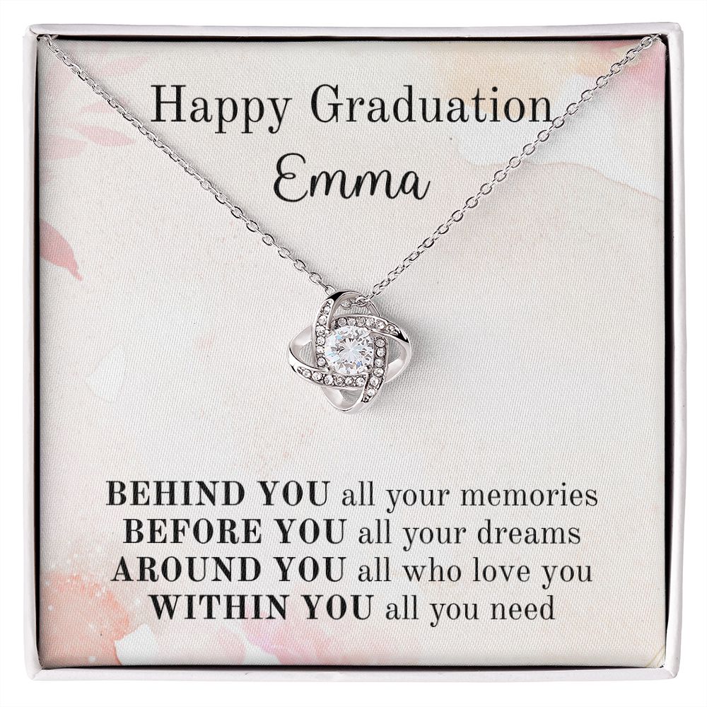 Happy Graduation Custom Name - Pink