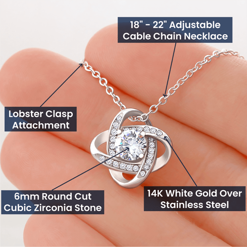 Graduation Love Knot Necklace