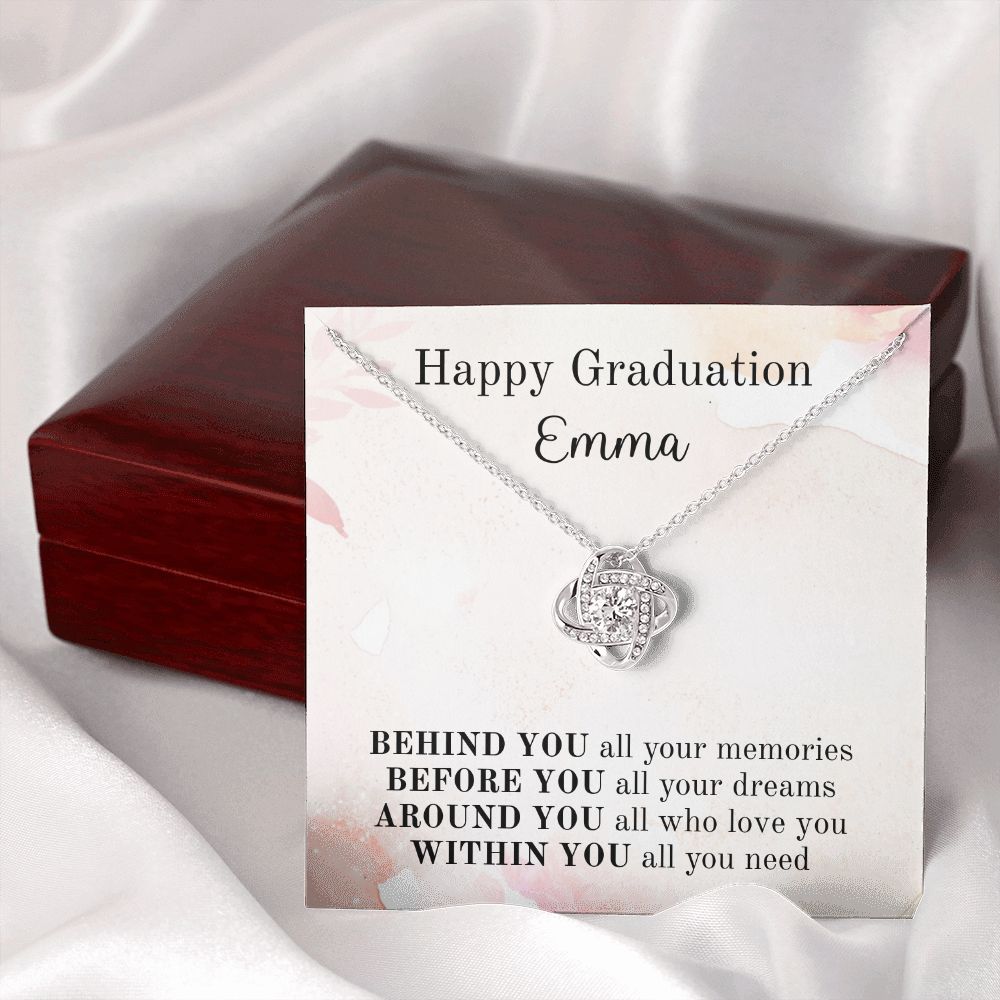Happy Graduation Custom Name - Pink