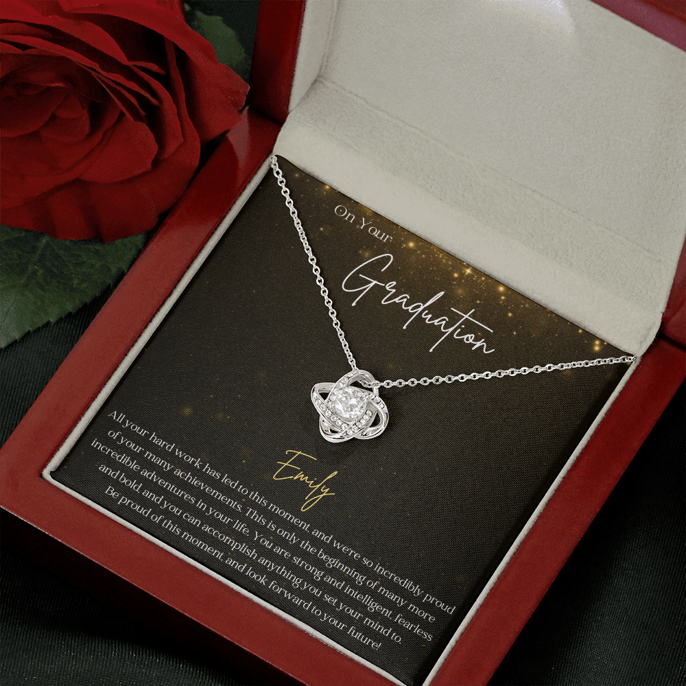 Graduation Love Knot Necklace
