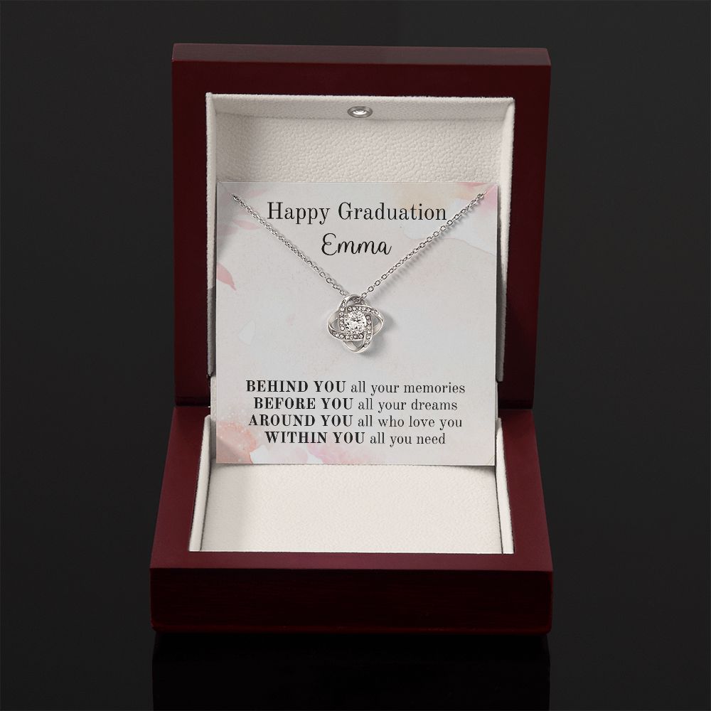 Happy Graduation Custom Name - Pink