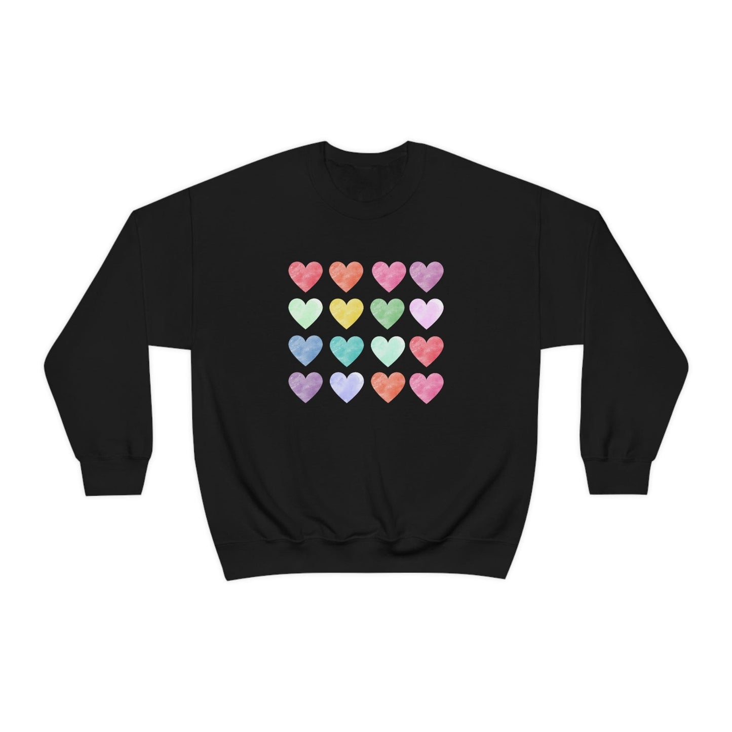 Water Color Hearts - Sweatshirt