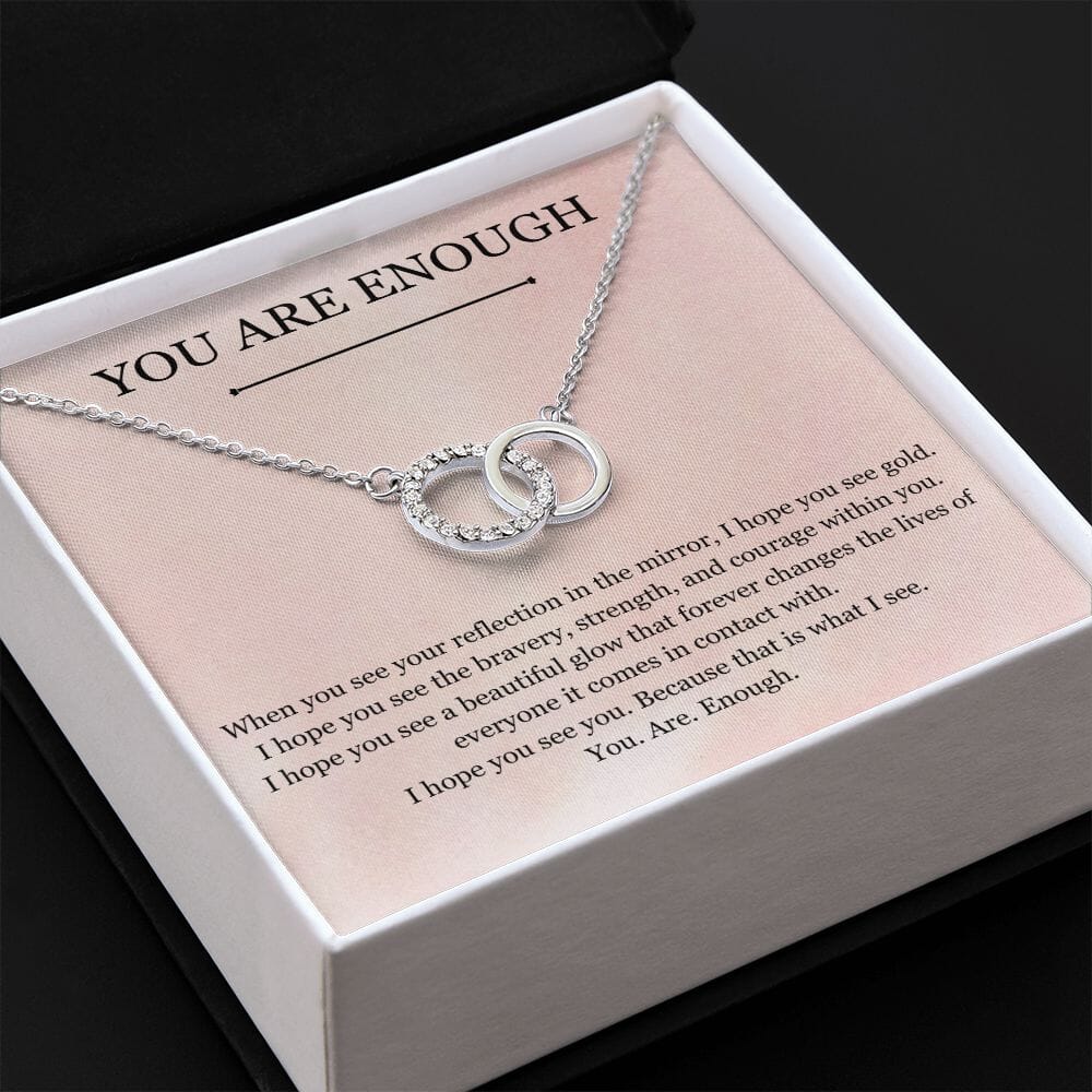 You Are Enough - Circle Necklace