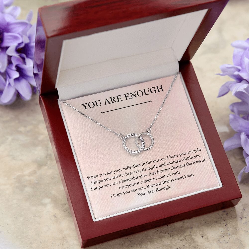 You Are Enough - Circle Necklace