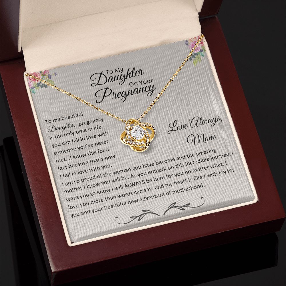 To My Daughter On Your Pregnancy - Floral Tan