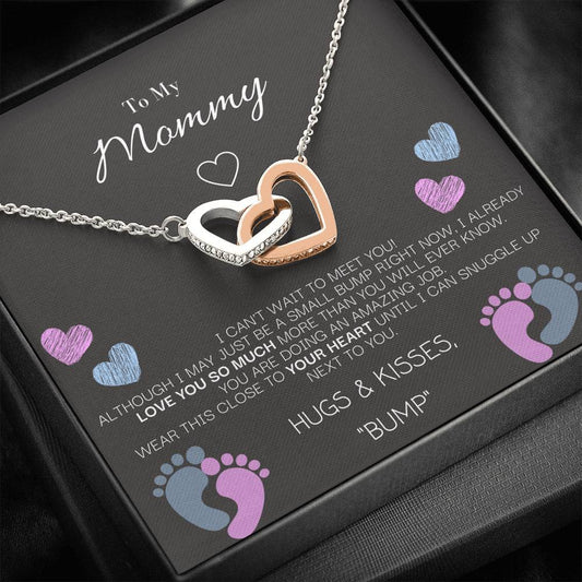 Mother To Be Interlocking  Hearts Necklace