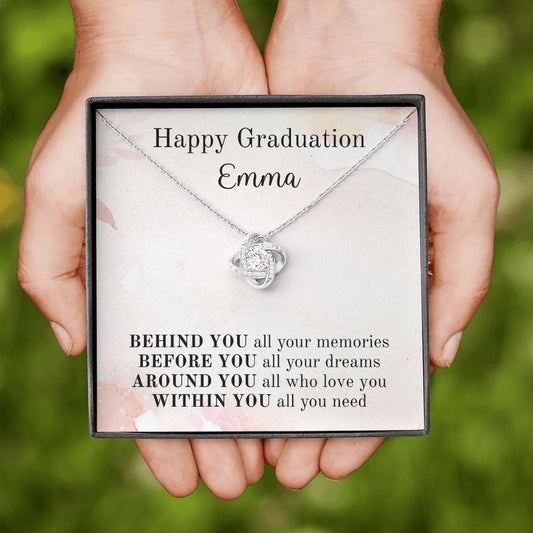 Happy Graduation Custom Name - Pink