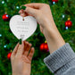 Heart Shaped Mom Ornament - From Son