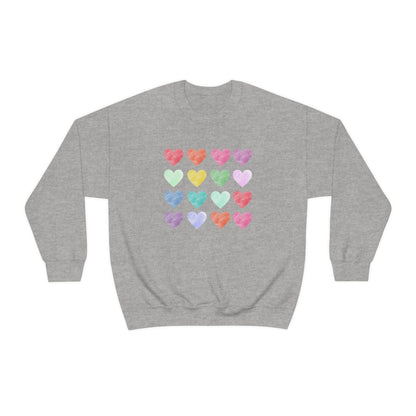 Water Color Hearts - Sweatshirt