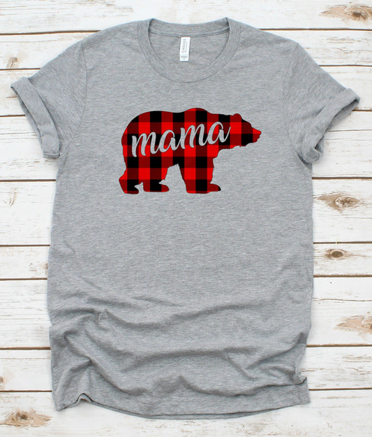 Mama Bear Christmas T-Shirt