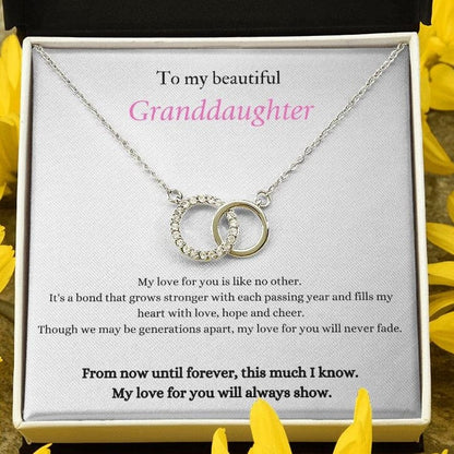 Granddaughter My Love For You Will Never Fade - Perfect Pair Necklace