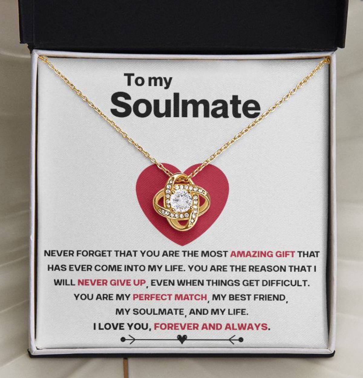 To My Soulmate - Red Heart