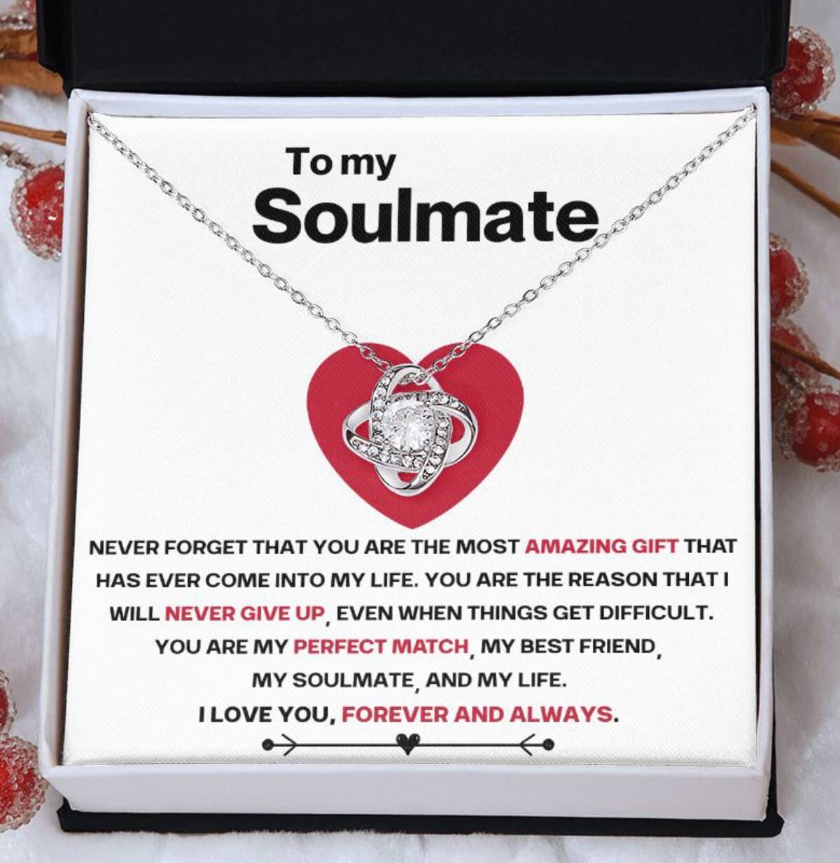 To My Soulmate - Red Heart