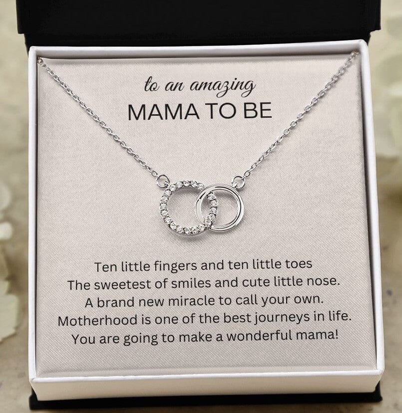 To An Amazing Mama To Be - Perfect Pair Necklace