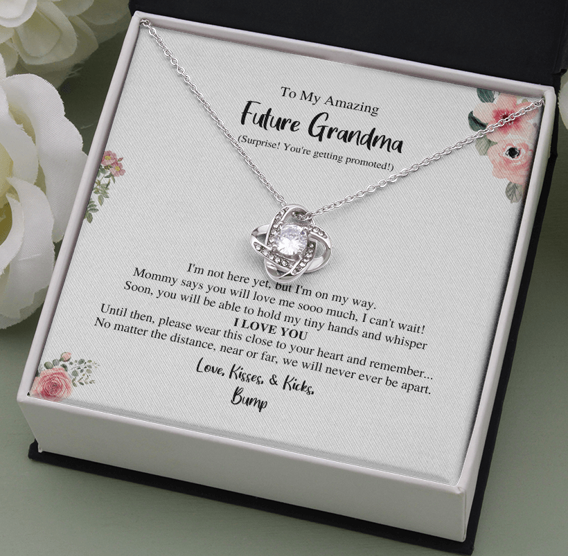 Grandma To Be Love Knot Necklace