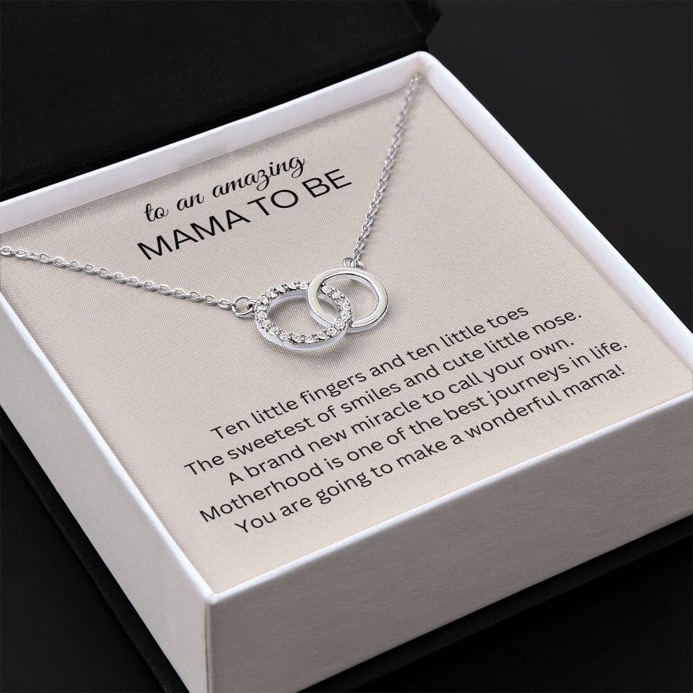 To An Amazing Mama To Be - Perfect Pair Necklace