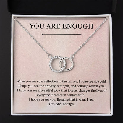 You Are Enough - Circle Necklace