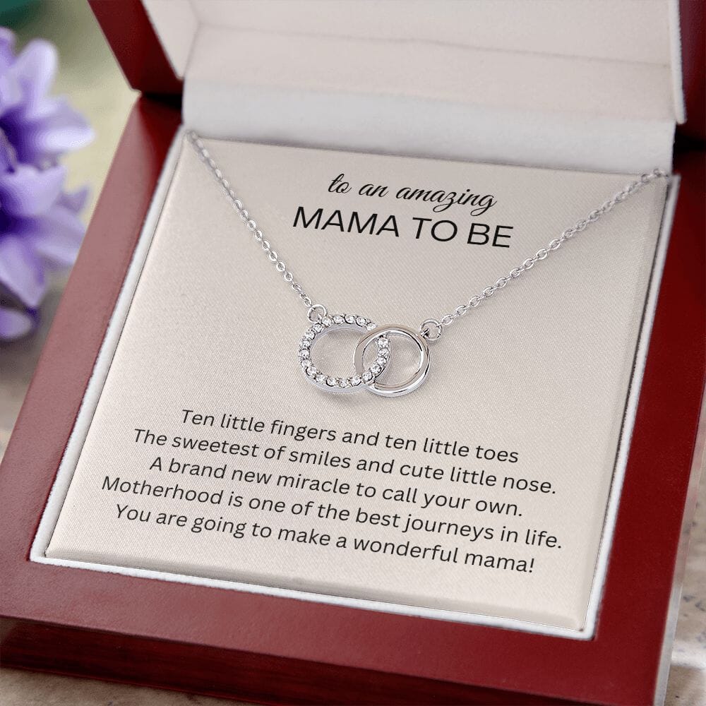 To An Amazing Mama To Be - Perfect Pair Necklace