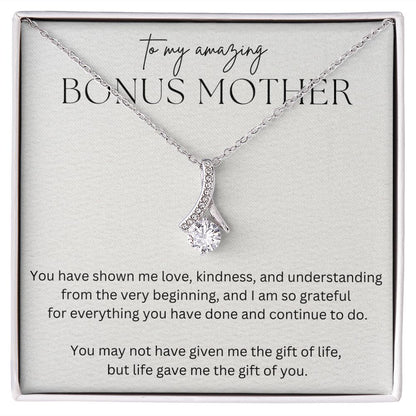 To My Amazing Bonus Mother - Alluring Beauty Necklace