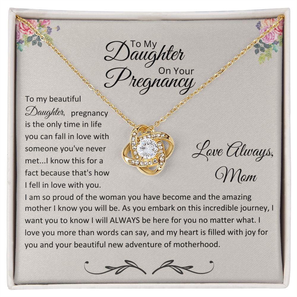 To My Daughter On Your Pregnancy - Floral Tan