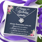 Happy Birthday - Personalized Love Knot Necklace With Message Card