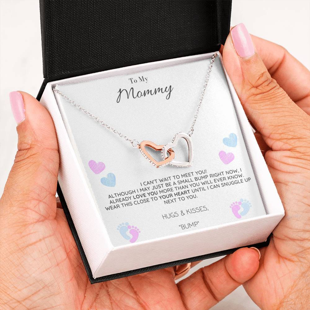 Mother To Be Interlocking Hearts Pendant