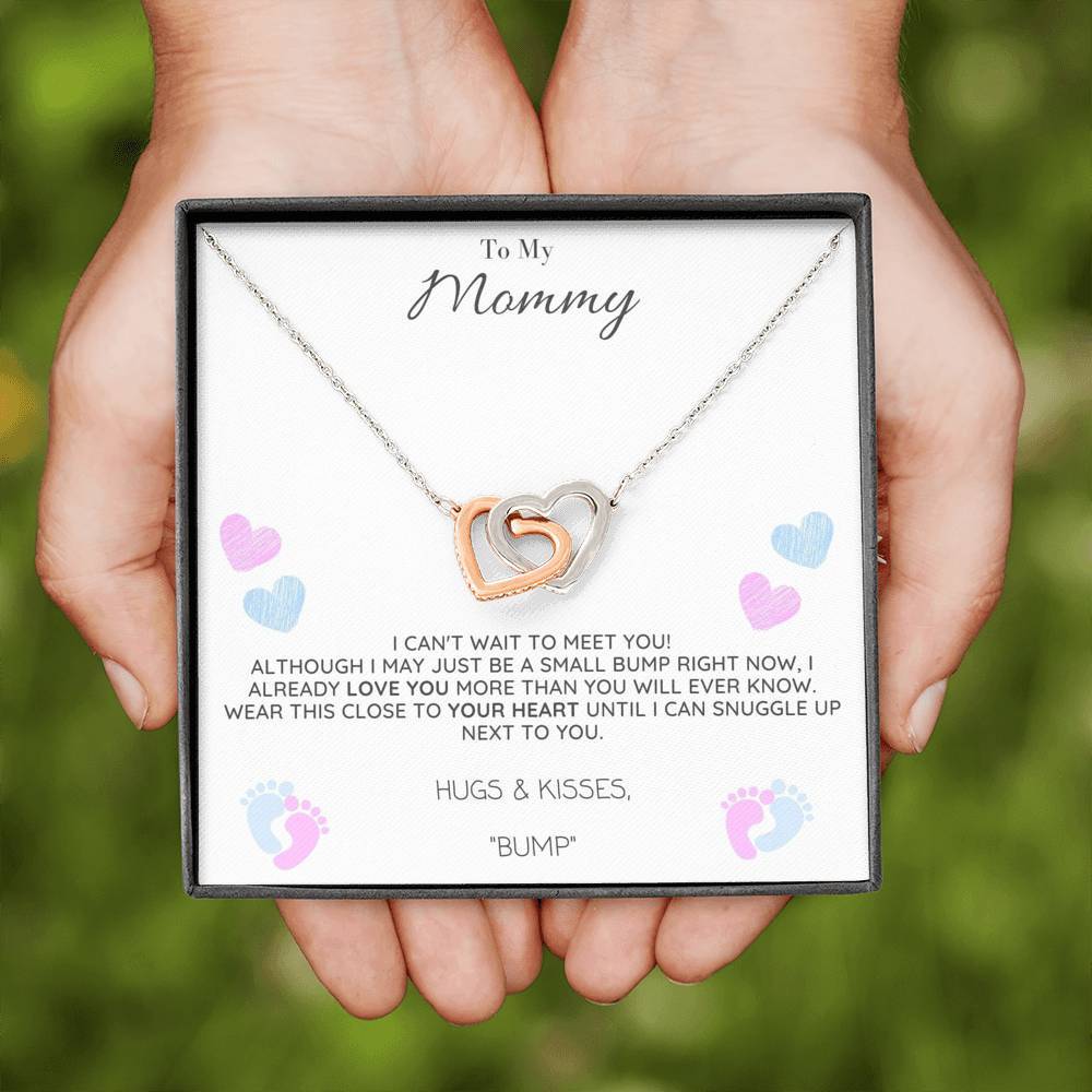 Mother To Be Interlocking Hearts Pendant