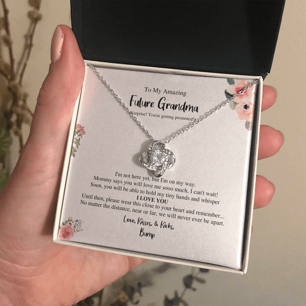 Grandma To Be Love Knot Necklace